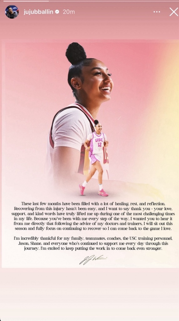 3月前交叉韧带撕裂！27年WNBA状元大热朱朱-沃特金斯自宣赛季报销