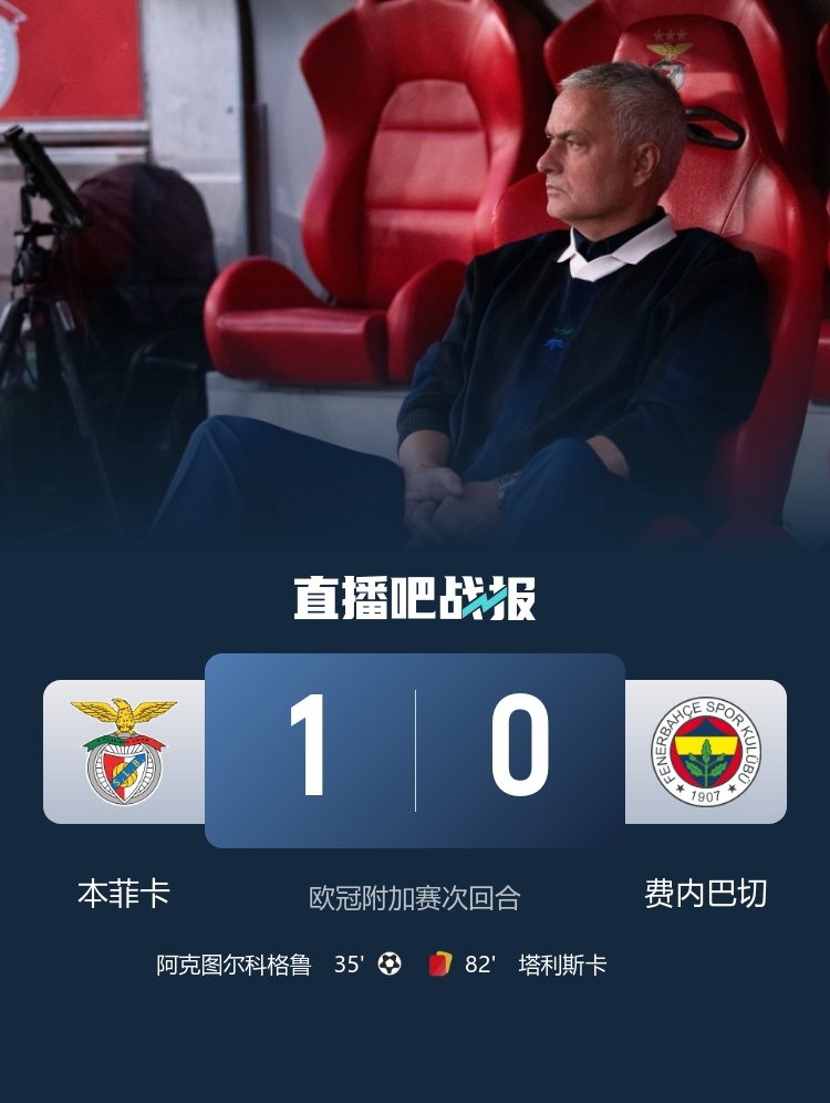 下盘大棋？本菲卡欧冠资格赛将穆里尼奥打下课 1个月后请穆帅执教